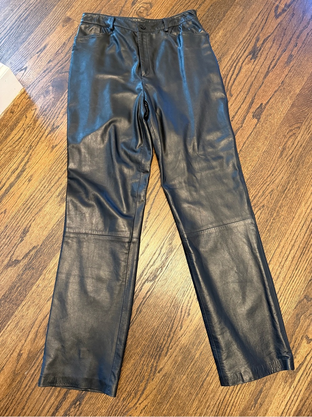 Ellen Tracy Black Leather Pants